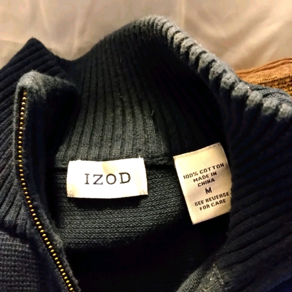 Men's Medium Izod Navy Blue Swester